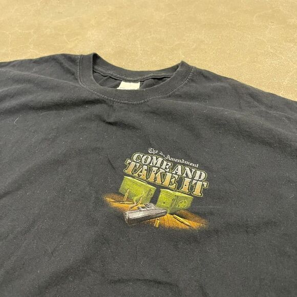 N2ND Amendment “Come And Take It” Pit Bull Shirt Men’s Black AR15 Patriotic Tee - Picture 4 of 5